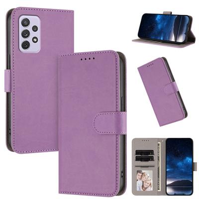 Magnetic Flip Cover Leather Case For Samsung Galaxy A72 A52 A52S A42 A32 A22 A12 A02 Solid Color Wallet Photo Frame Bags Funda
