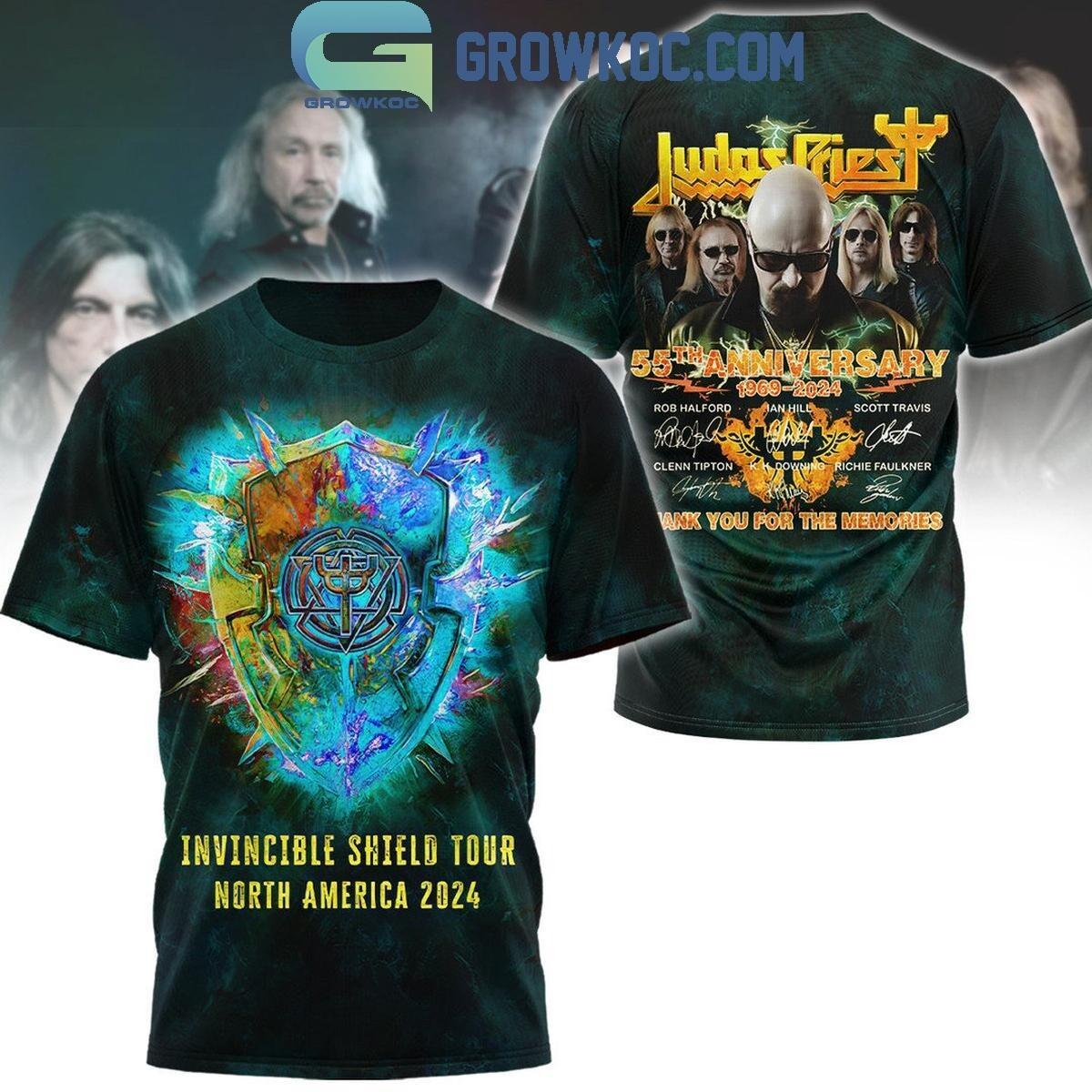 Judas Priest 55th Anniversary Tour The Invincible Shield Unisex 3D shirt A526 XXL