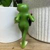 1pc Frog Ornament Resin Decorative Cartoon Animal Hand-Painted Sitting Lying Down Standing Frog Figurines Garden Home Decor