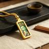 Sacred Tara Thangka Necklace Gold Plated for Spiritual Growth and Protection