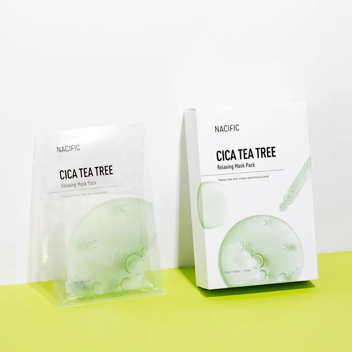Nespic Cica Tea Tree Relaxing Mask Pack 10 Sheets
