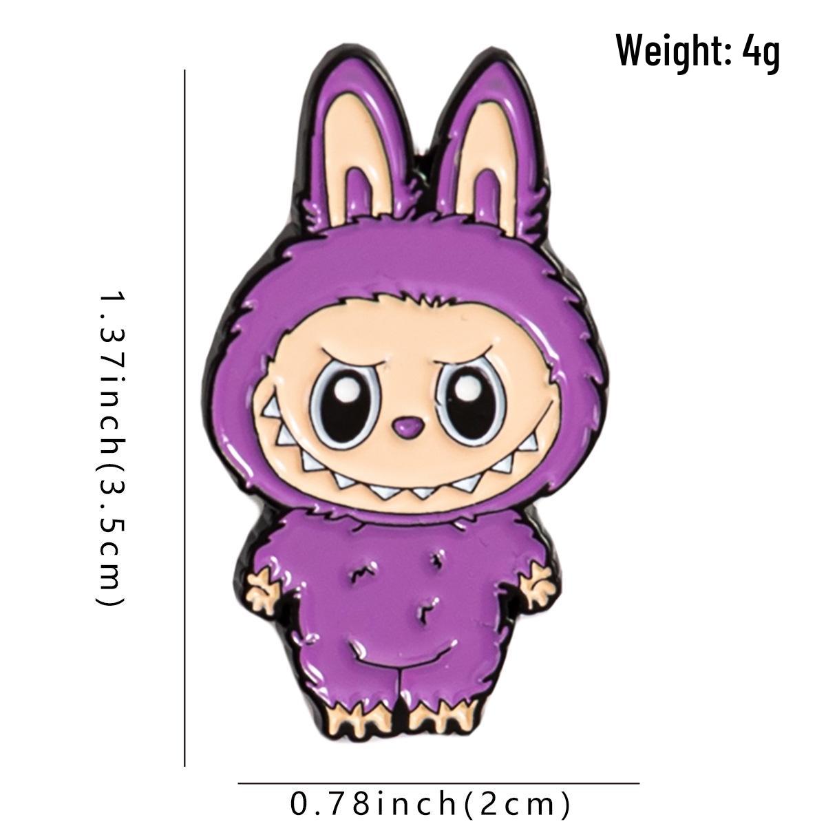 

Металлическая наклейка на телефон Labubu и мультяшный мерч: Креативные аксессуары для сумок, одежды и холодильников