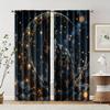2 Pcs, Filtering Curtains (excluding Rods, Non-movable, Without Batteries) Mystic Black Cat for Use In Bedrooms and Living Rooms