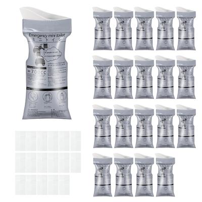 Bolsa Urinal Portátil Desechable de Emergencia Bolsas para Orina Para Viaje en Vehículo Con Almohadilla de Algodón Absorbente A Prueba de Fugas Unisex