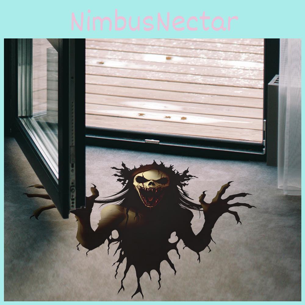 Wand Gruseliges Halloween Durchbrechendes Zombie Geist Wohnzimmer Zuhause Aufkleber Deko