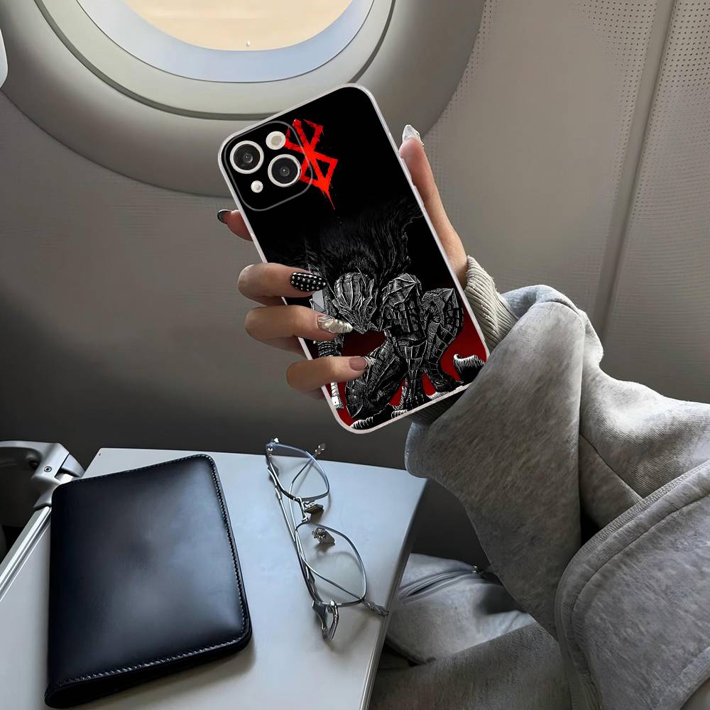 

Крутой чехол для телефона Berserk в стиле комиксов Для IPhone 17 16 15 14 13 11 12 Pro Max 16 Plus Прозрачный iPhone 13