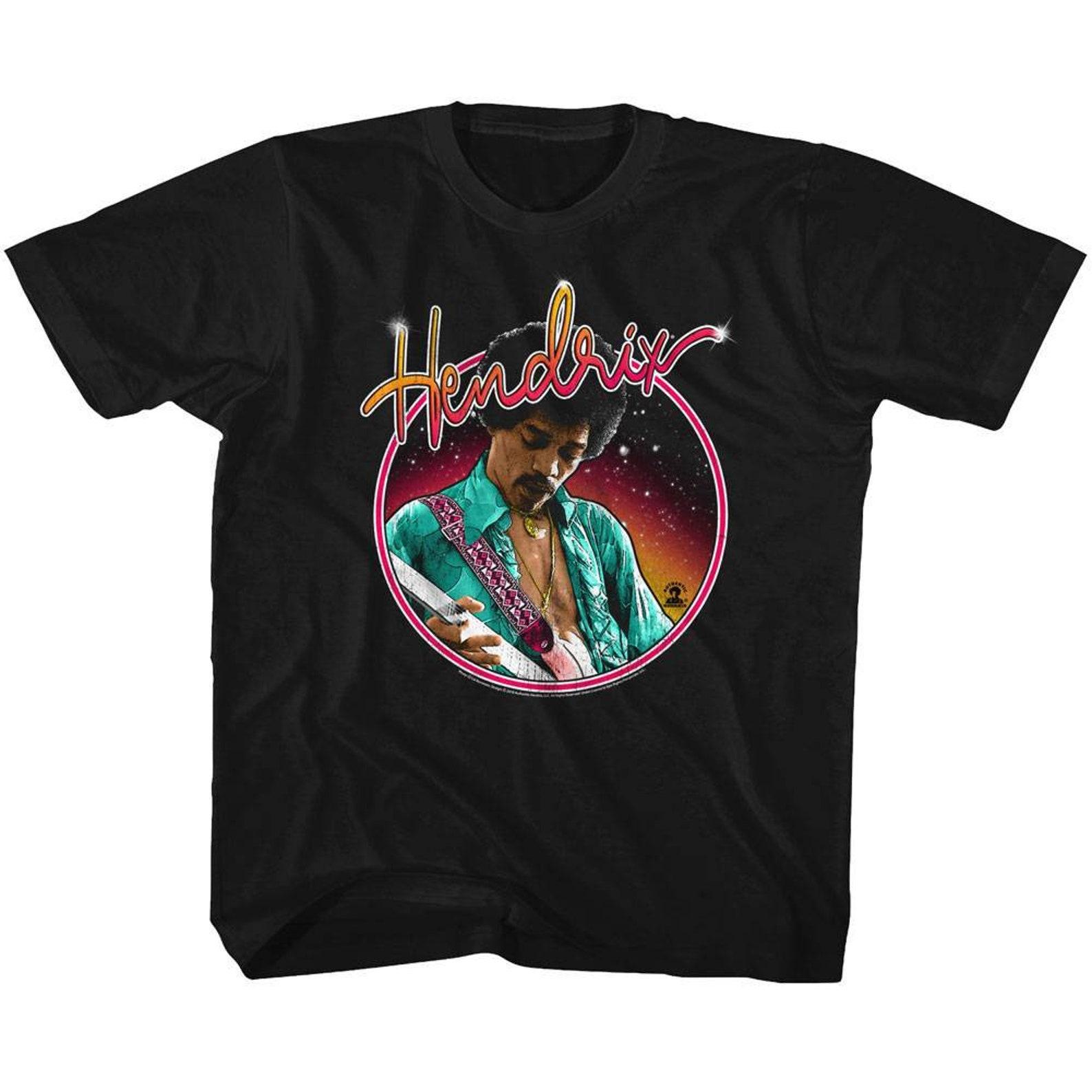 Jimi Hendrix Neon Black Toddler T-Shirt S