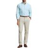 Polo Ralph Lauren Chemise à Boutons Uni avec Logo et Col Boutonné Manches Longues Homme Bleu Ciel 710548535-003
