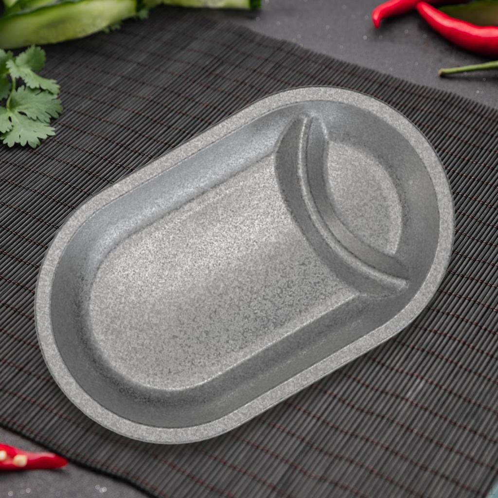 Sleek Stainless Steel Appetizer Plate Set for Elegant Dining Experience