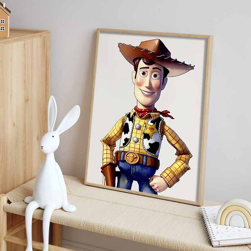 Disney 5D DIY Diamond Painting Decorations Woody Watercolor Character Illustrations From Toy Story Diamond Embroidery RhinestoneCrossStitchSetHandmade