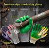 Nylon Safety Working Gloves Premium Nitrile Coated Builders Excellent Grip Gardening Grip Industrial Protective Work Gloves