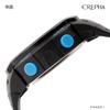[Clefa] Digital Watch, Waterproof, Stopwatch Function, Urethane Strap, 191021, Men's, Black