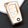 Fashion Tpu Car Flip Key Case Cover Shell Fob For Toyota Hilux Yaris Rav4 Corolla Avensis Aygo Verso Scion Tc Auris Accessories