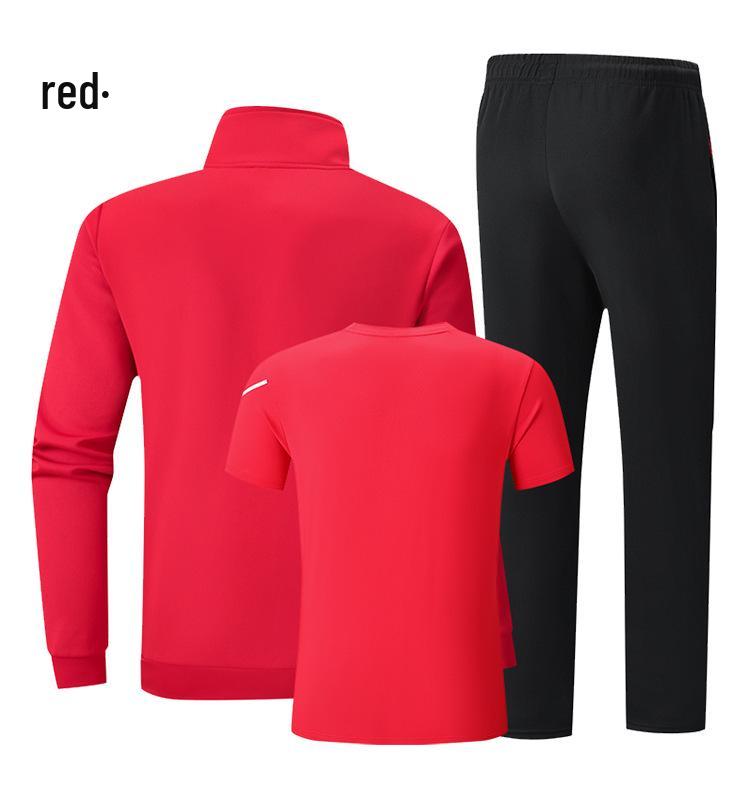 Unisex Chinese Wushu Sports Suit: 3-Piece Training & Coach Uniform for Team Events