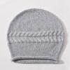 Solid color rabbit velvet twist knitted hat large curled edge soft waxy comfortable versatile warm wool hat