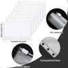 PU Leather Notebook Binder Budget Planner Binder Cover with Binder Pocket Personal Cash Budget Envelopes System 6 Hole Binder Zipper Folder Black Co