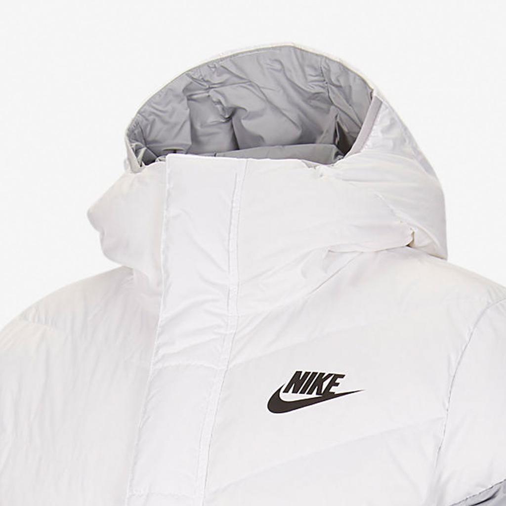 Nike Down Fill Hooded Long Down Jacket Men Outerwear Wolf-Grey CU0281-100