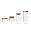 900ml Transparent Glass Storage Jar Multi-functional Home Use Candy Coffee Bean Medicinal Herb Storage Bottle Kitchen Glass Jar