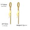 Jumping Cat Swinging Earrings Women's Stainless Steel Long tassel Earrings Fashion Earrings Cute Animal Jewelry Gifts