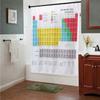 Chemical Periodic Table Stripe Polyester 1.8M Long Fabric Bath Weighted Shower Curtain Big Bang Theory Sheldon Same Curtain