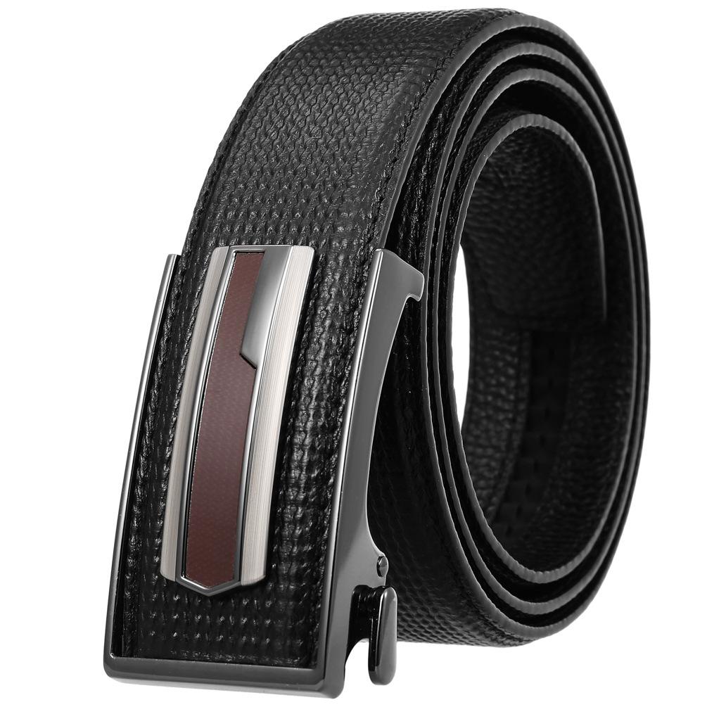 First Layer Cowhide Belt, Automatic Inner Buckle Men'S Belt Ly36-21783-5