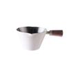 Wood Handle Coffee Measuring Cup with Scale Stainless Steel Espresso Measuring Dosing Cup 90ml Unbreakable Pouring Cup Milk