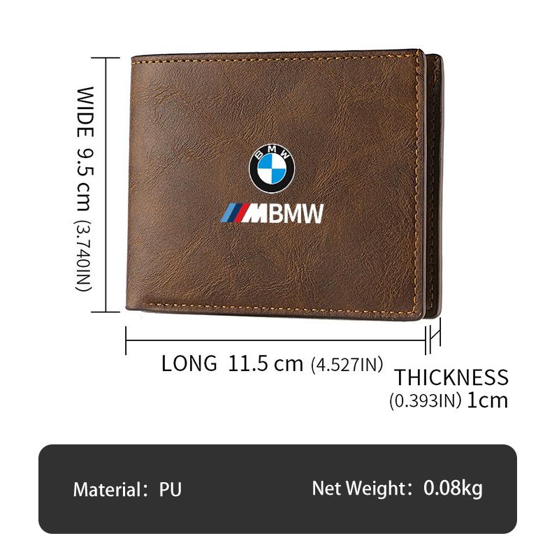 BKSN4 Car Men Women Short Wallet Credit Card Holder Payment Zero Purse For BMW G30 G20 M3 M5 E91 E92 E93 E36 E70 X3 X4 X5 X1 E39 F30