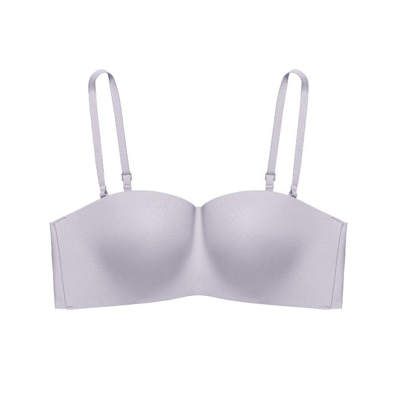 

Small breasts gather, strapless underwear for women, non-slip and non-marking, no steel ring, invisible tube top, thickened and large bra. 85 (for 38abc) світло-фіолетового кольору