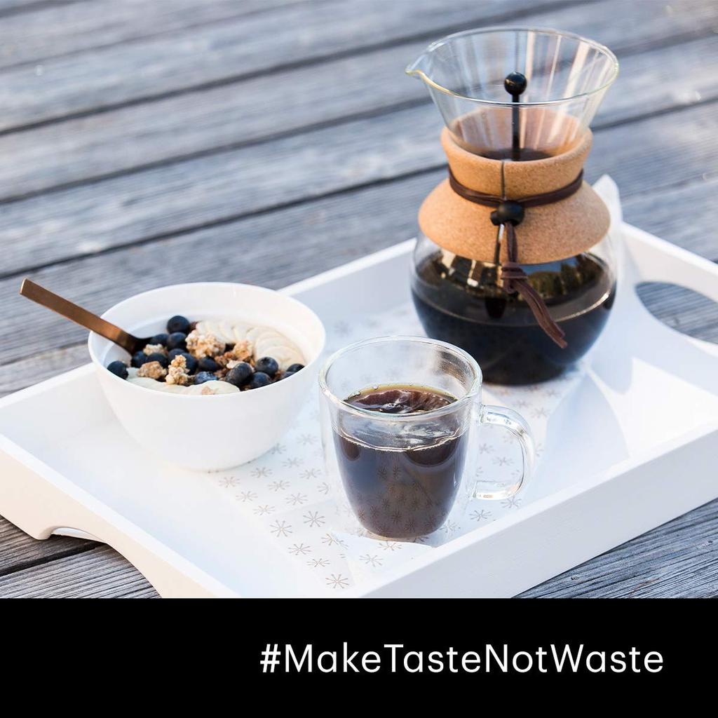 Bodum Pour Over Coffee Maker with Replacement Filter, 51 Oz, Black, 11593-01 [Used]