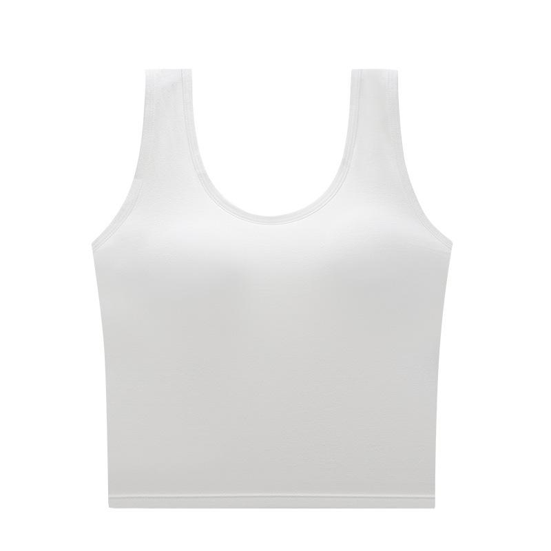In Summer Cotton with Chest Pads for Women Is Slim and Can Be Worn Outside and The Bra Is Not Worn Outside and The Camisole Is for Women