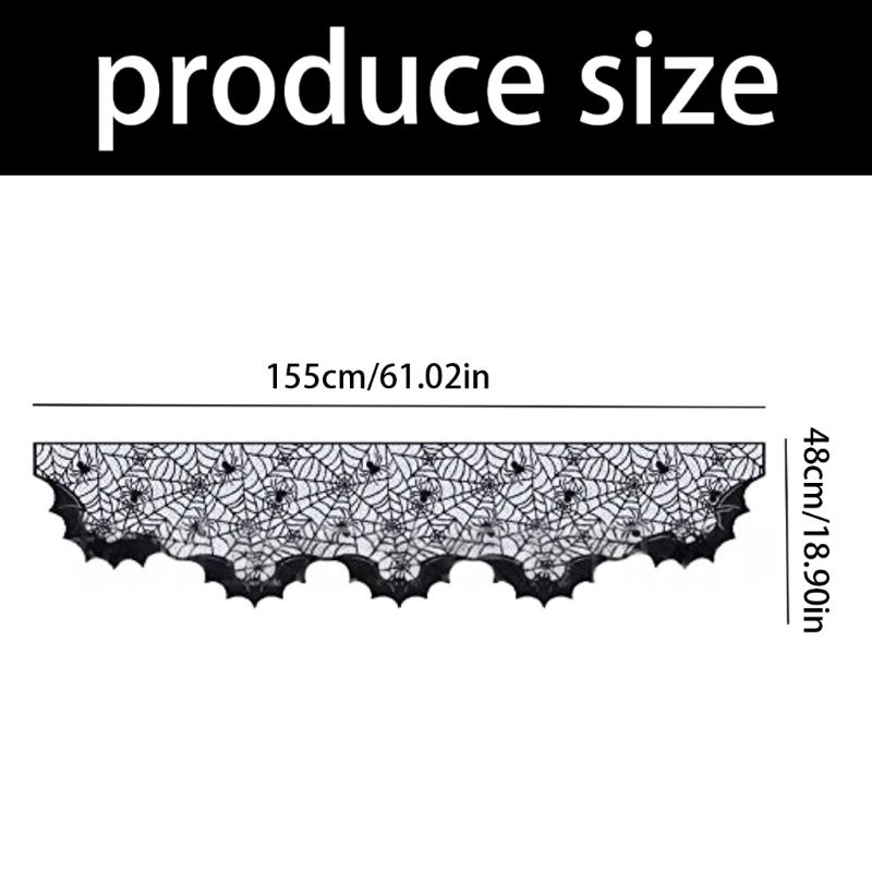 Zestaw obrusu i pokrowców na lampy na Halloween Na stół jadalny Kominki Dekoracje świąteczne Zmywalny bieżnik na stół Pokrowiec na klosz lampy