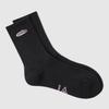 Women's Embroidered Logo Crew Socks Charcoal UR122CSC27