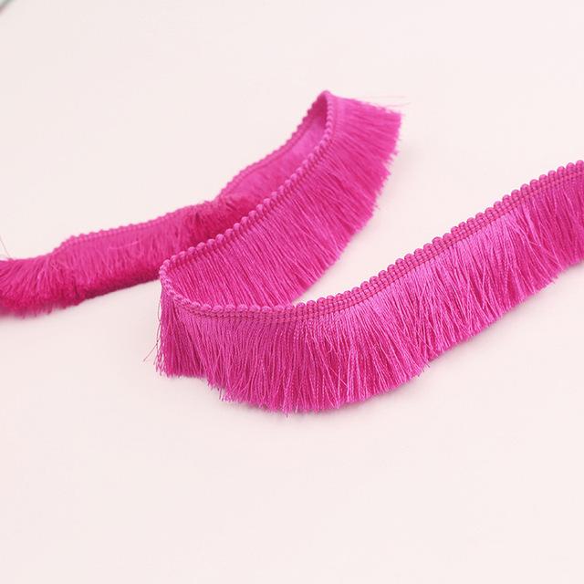 3 yards/lot Billiga Tjocka tofskanter 2,8 cm bred polyestergardin/kuddkant Örhänge/väska Dekorativ spetsfranssömnad