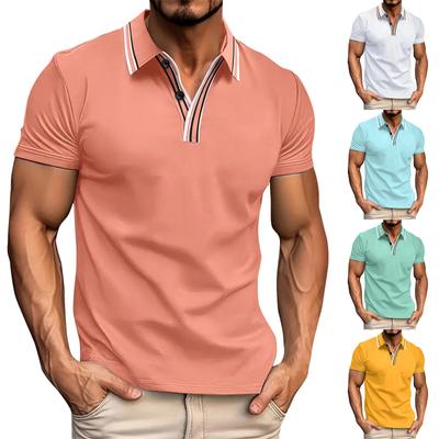 Men's Summer Leisure Culture Breathable Short Sleeved Shirt Top