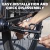 Ultraleichte Fahrradpedale aus Aluminiumlegierung, 3 Lager, rutschfest, wasserdicht, flach, breit