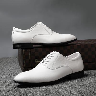 Zapatos clásicos de cuero genuino para hombre, de moda 2024, para boda, de alta calidad, informales, Oxford, cómodos, para vestir y negocios.