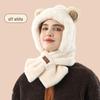 Women's Cute Plush Bear Scarf Hat