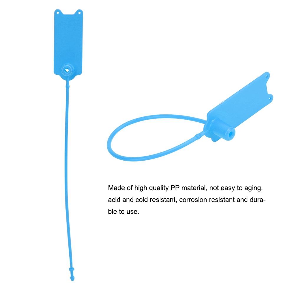 100Pcs 195mm Disposable Cable Anti Theft Self Locking Tie for Clothes Suitcase Shoes Bag Label (White )