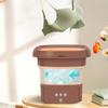 New Folding Washing Machine Portable Mini Socks Underwear Cleaning Machine Chocolate Color Home Appliance