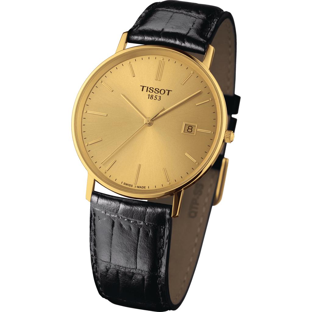 Tissot Leather Strap Champagne Dial Men's Fashion Watch T922.410.16.021.00