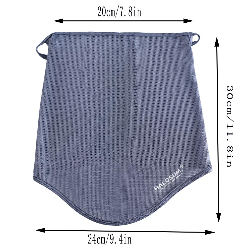 Breathable Bike Mask Windproof Dustproof Solid Color Motorcycle Scarf Ice Silk Balaclava Summer Men Women Sun Protection Veil