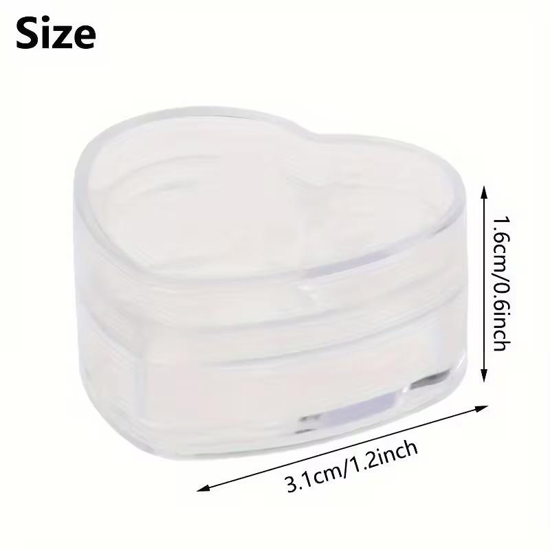 20-Pack Plastic Heart-Shaped Empty Bottles, Cosmetic Jars, Lip Balm/Cream Jars, Portable Refillable Bottle Set