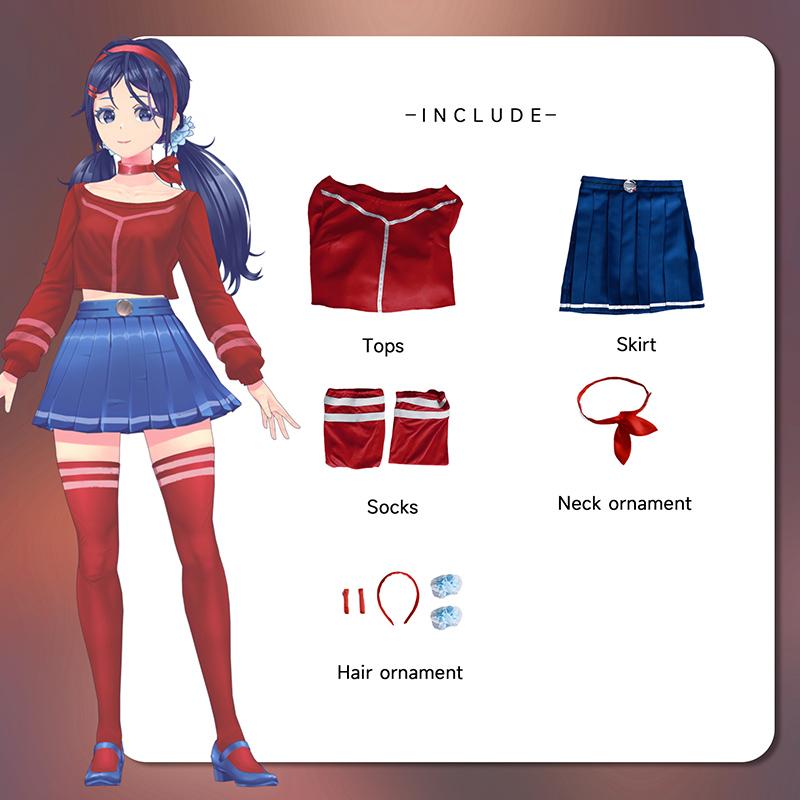 

Mita Косплей Костюм Полный Комплект JK Униформа из Игры MISIDE Двумерный Игровой JK Ролевой Костюм XL