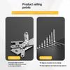 [Corner Code 40*40*40, Without Screws] Furniture Stainless Steel Corner Code Hardware For 90-degree Right-angle Furniture, Table And Chair