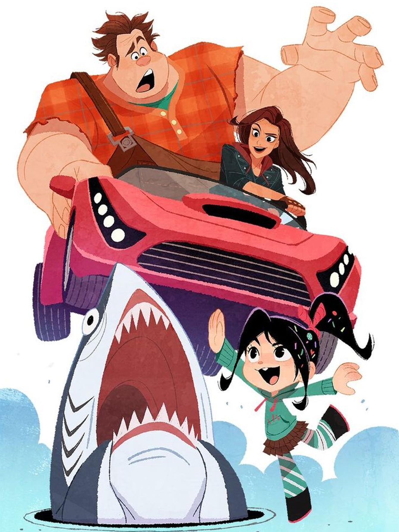 

DIY Diamond Painting Great White Shark Cross Stitch Kit Mosaic Art Diamond Painting Full Circle Diamond Home Decoration Round 20x30cm