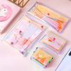 Laser Transparent Kosmetiktasche Damen DIY Klar Make-up Stifte Aufbewahrung Organizer Reise Toilettenartikel Waschtasche Hülle Niedliche Geldbörsen Tasche