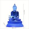 1pc Classic Resin Buddha Statue Ornament, Symbolizing Good Luck & Spiritual Enlightenment, Floor Placement