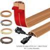 1PC 1m/39.37inFlexible Floor Cable Duct, Self-adhesive, Pvc Floor Cable Protection, Cable Bridge, Cable Duct, Cable Hide