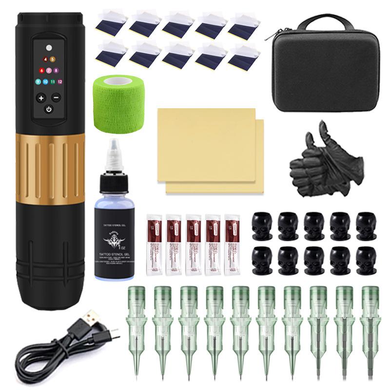 Tattoo Machine Set Complete Wireless Tattoo Pen Secant Line Fogging Professional Tattoo Kit