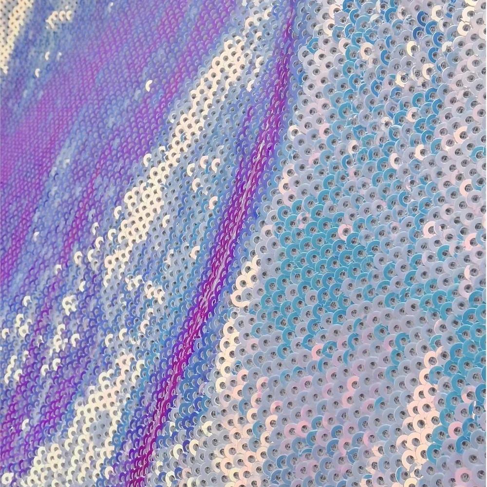 Dazzling Colors Pink Fish Scale Sequin Cloth Circular Bead Tablet Tablecloth Decorate Background Cloth Wedding Stage Clothing